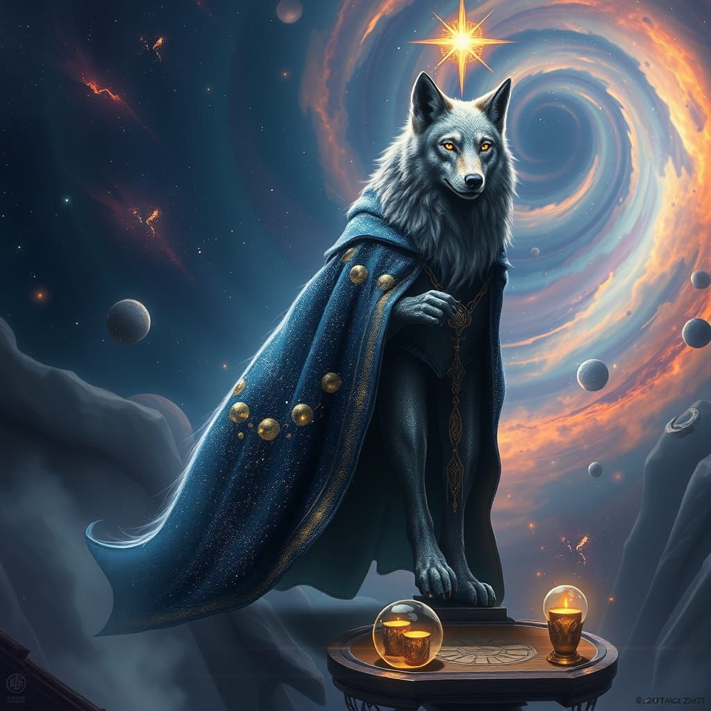 Celestial Archmage Wolf in Floating Observatory