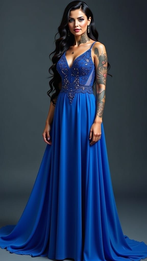 Ethereal Royal Beauty in Ancient Fantasy Attire