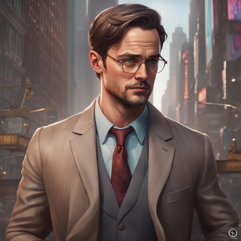 Clark Kent Portrait in Artgerm Style