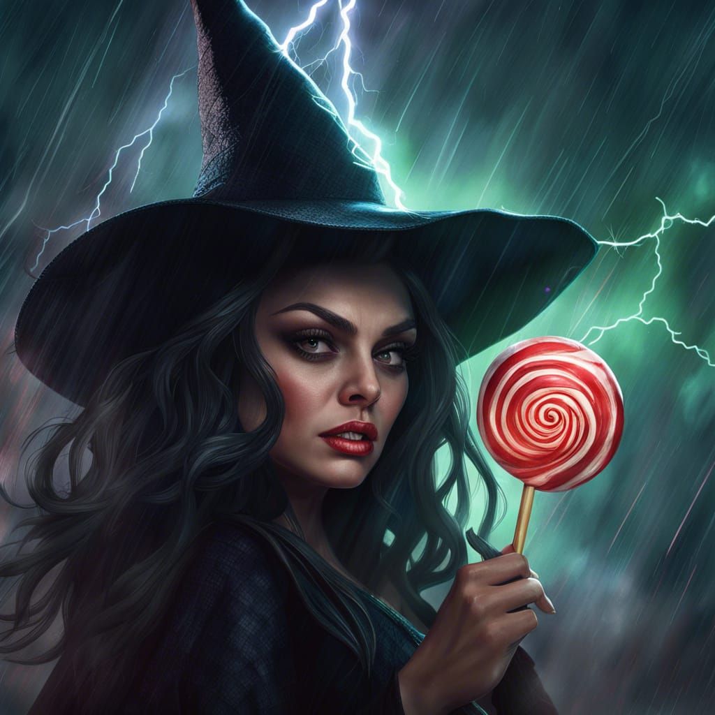 Mila Kunis as Wicked Witch in Dark Portrait