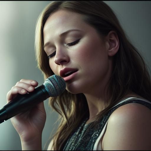 Jewel Kilcher Singing: Hyper-Realistic Portrait Photography