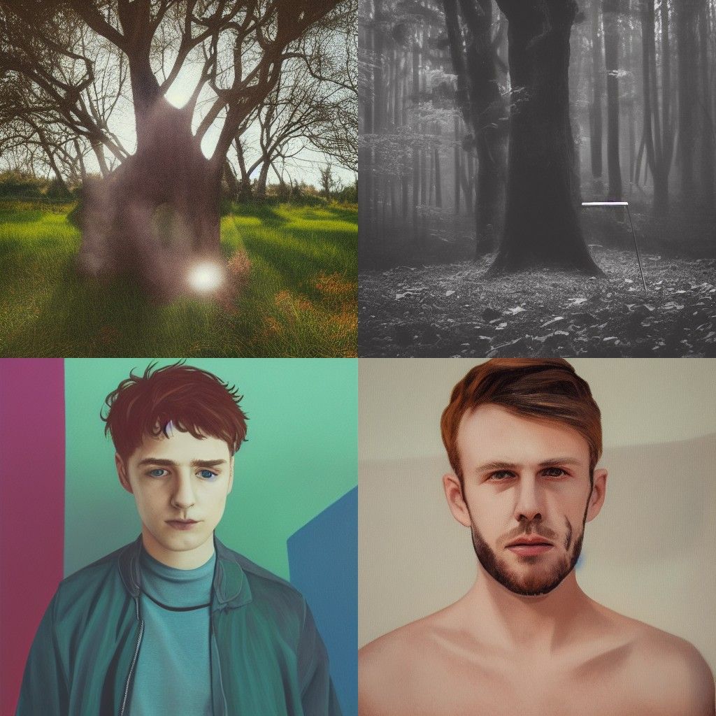 Abstract Portrait Inspired by Expressive Brushwork