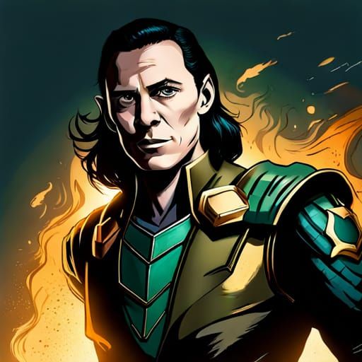 Sinister Loki Laufeysson of Asgard Digital Art