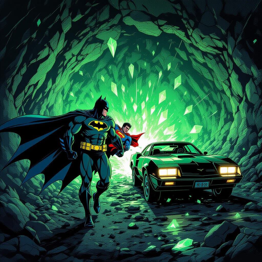 Batman Carries Superman Through Kryptonite Minefield to Batm...