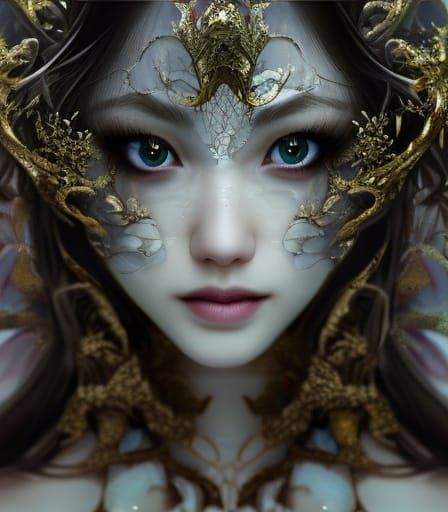 Sinister Crystal Maiden with Glass Eyes