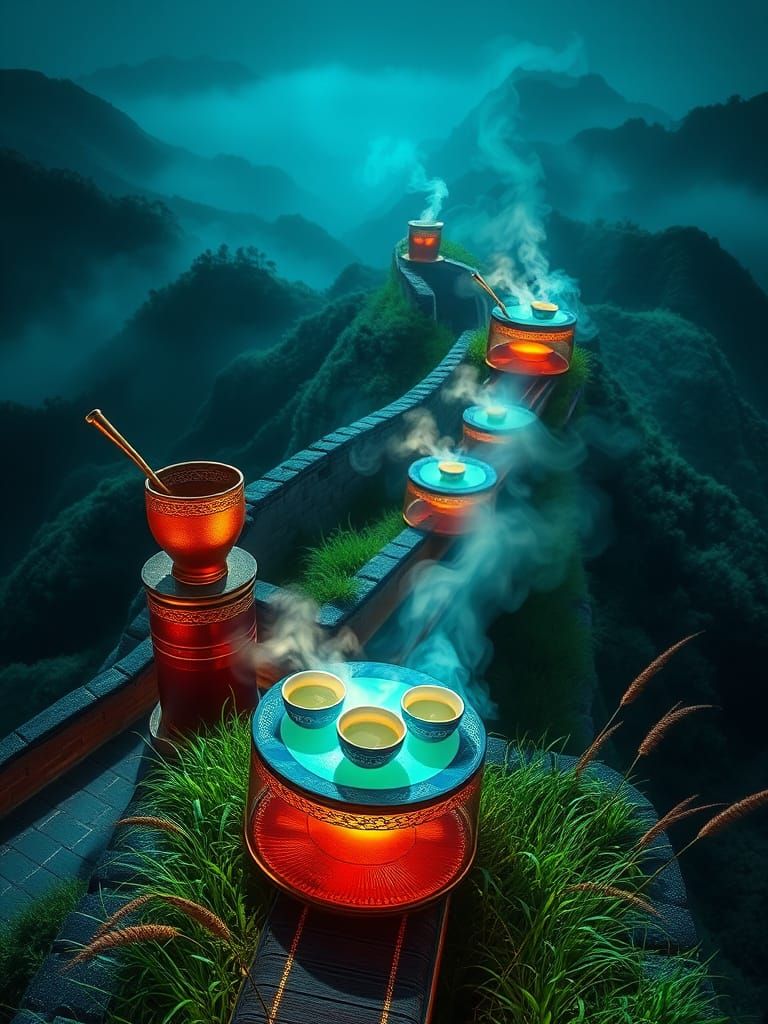 Great Wall of Tea Ware Ascends to Celestial Heavens