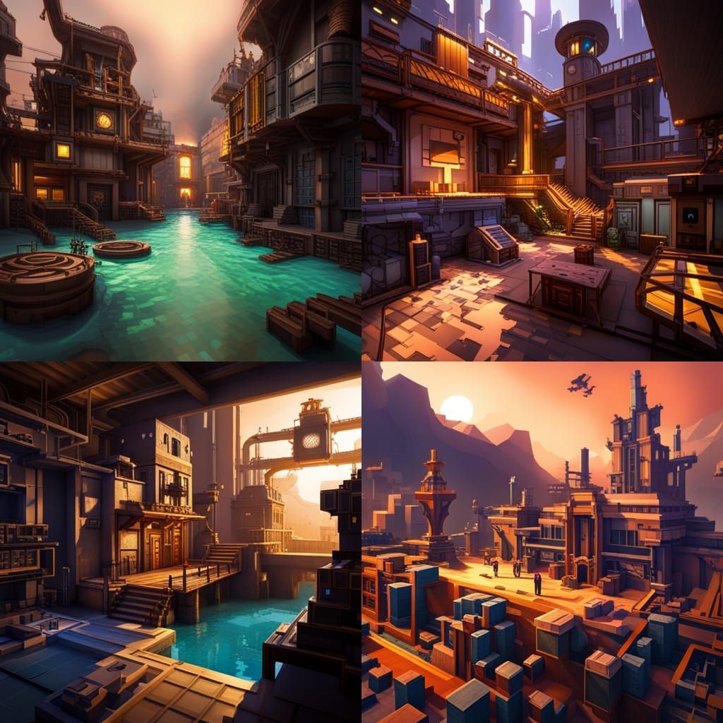 Detailed Fusion of Science and Magic Concept Art