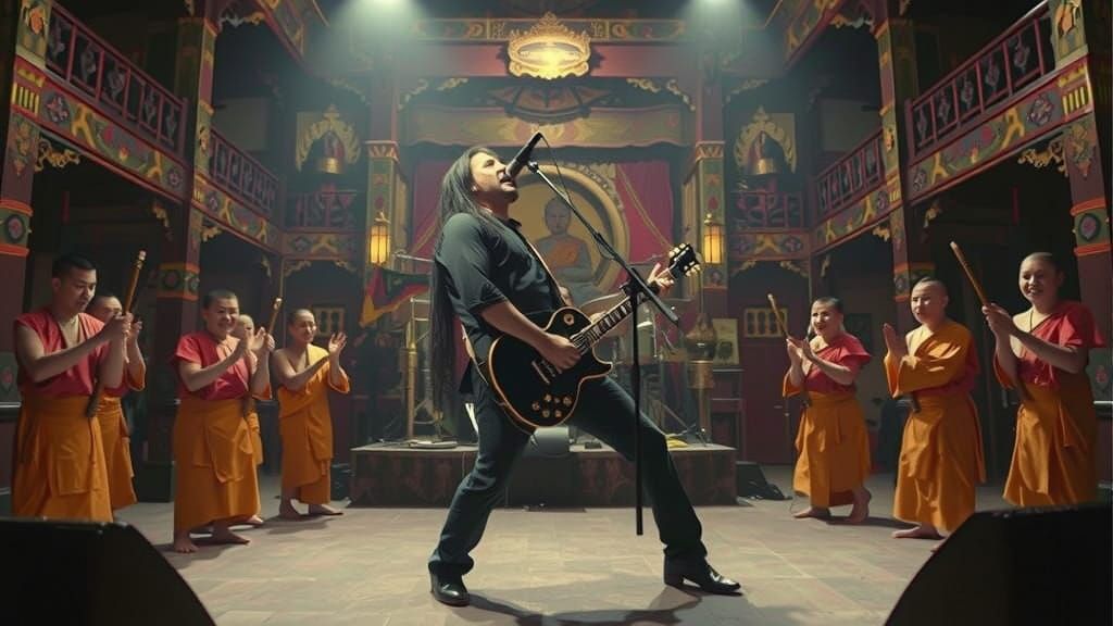 Motorhead Rocks Buddhist Monastery with Headbanging Monks