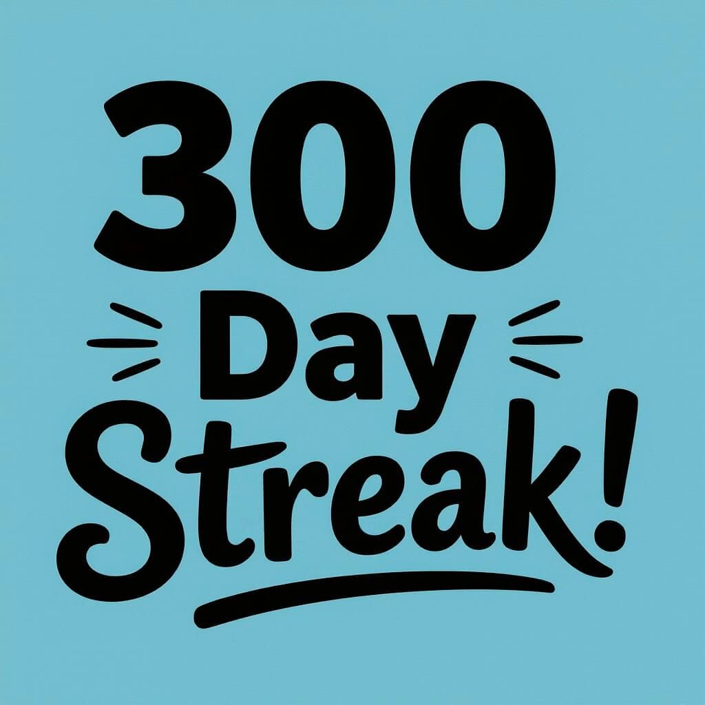 300 Day Streak!