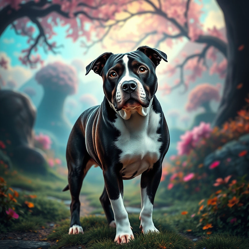 Fantastical Canine Hero in Vibrant Unreal Engine 5 Environme...