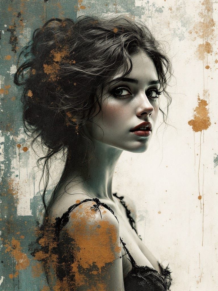 Antique Patina Captures Wild Woman's Essence