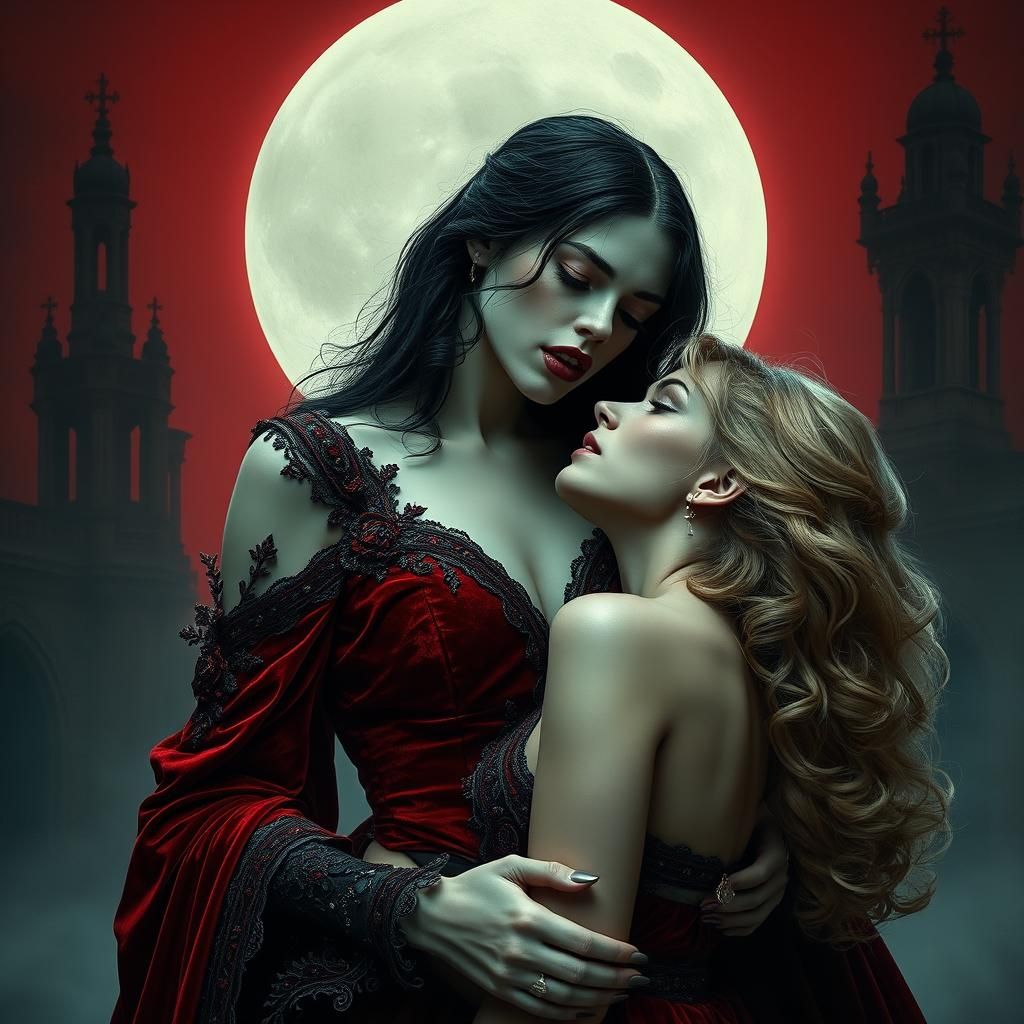 Vampire's Bite: A Gothic Romance in Crimson and Moonlight
