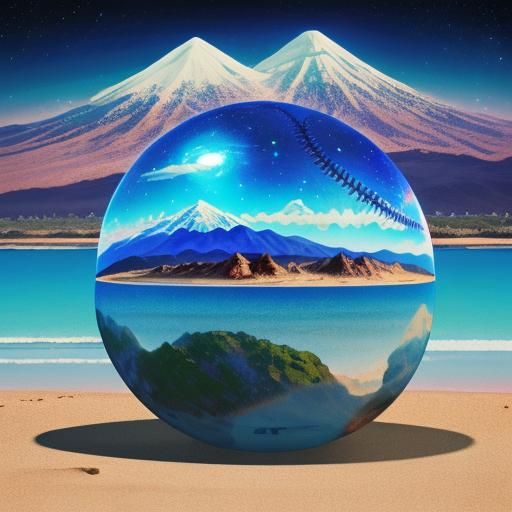 Aliens Play Baseball: Holographic Astral Illustration