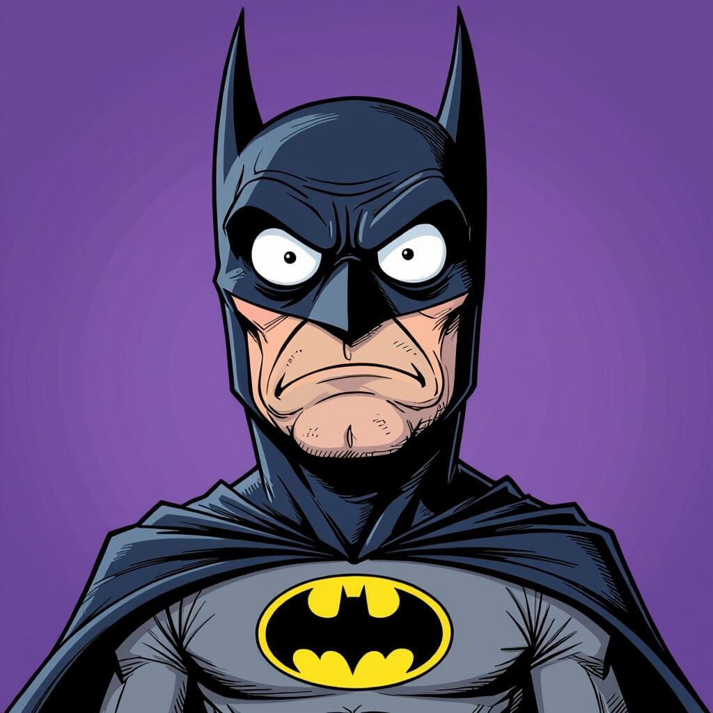 Comical Batman NFT in Cartoon Style
