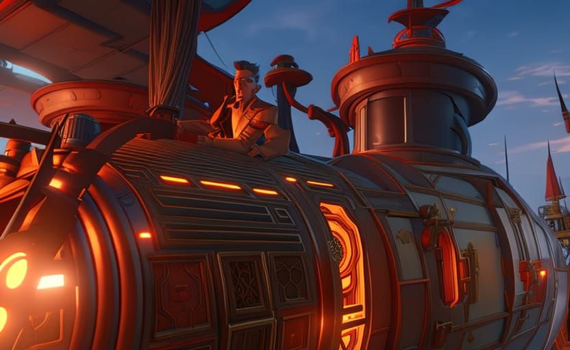 Zoe and Philo in Runaway Time Vessel