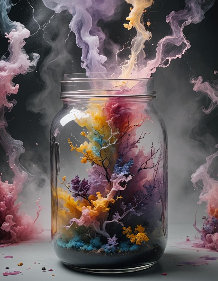 Lightning in a Jar: Watercolor Dreamscape