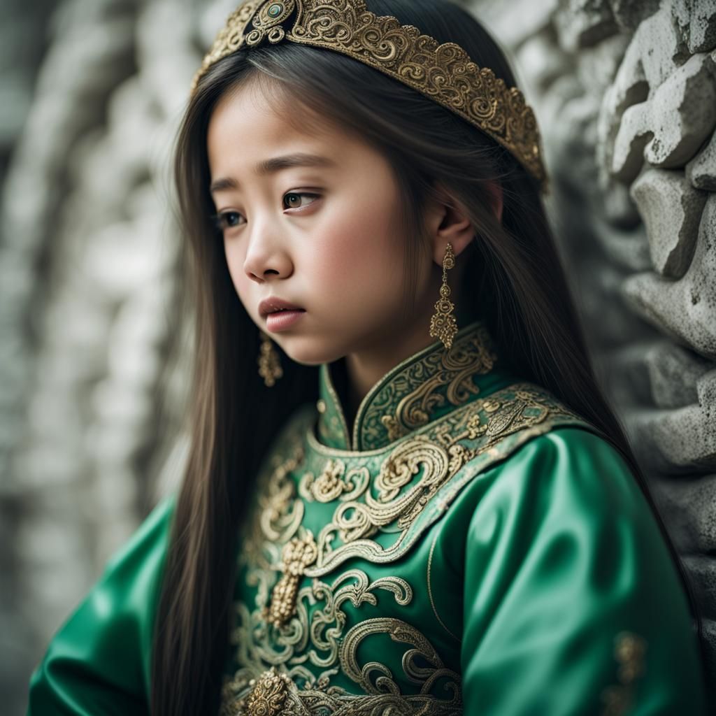 Portrait of a Little Mongolian Princess