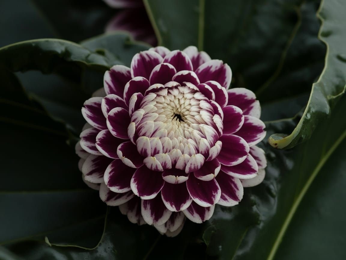 Midnight Bloom in the Dark as Impasto Painting