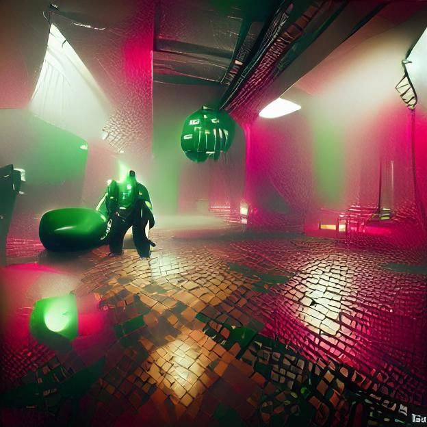 Matrix-Inspired Green Code Digital Display