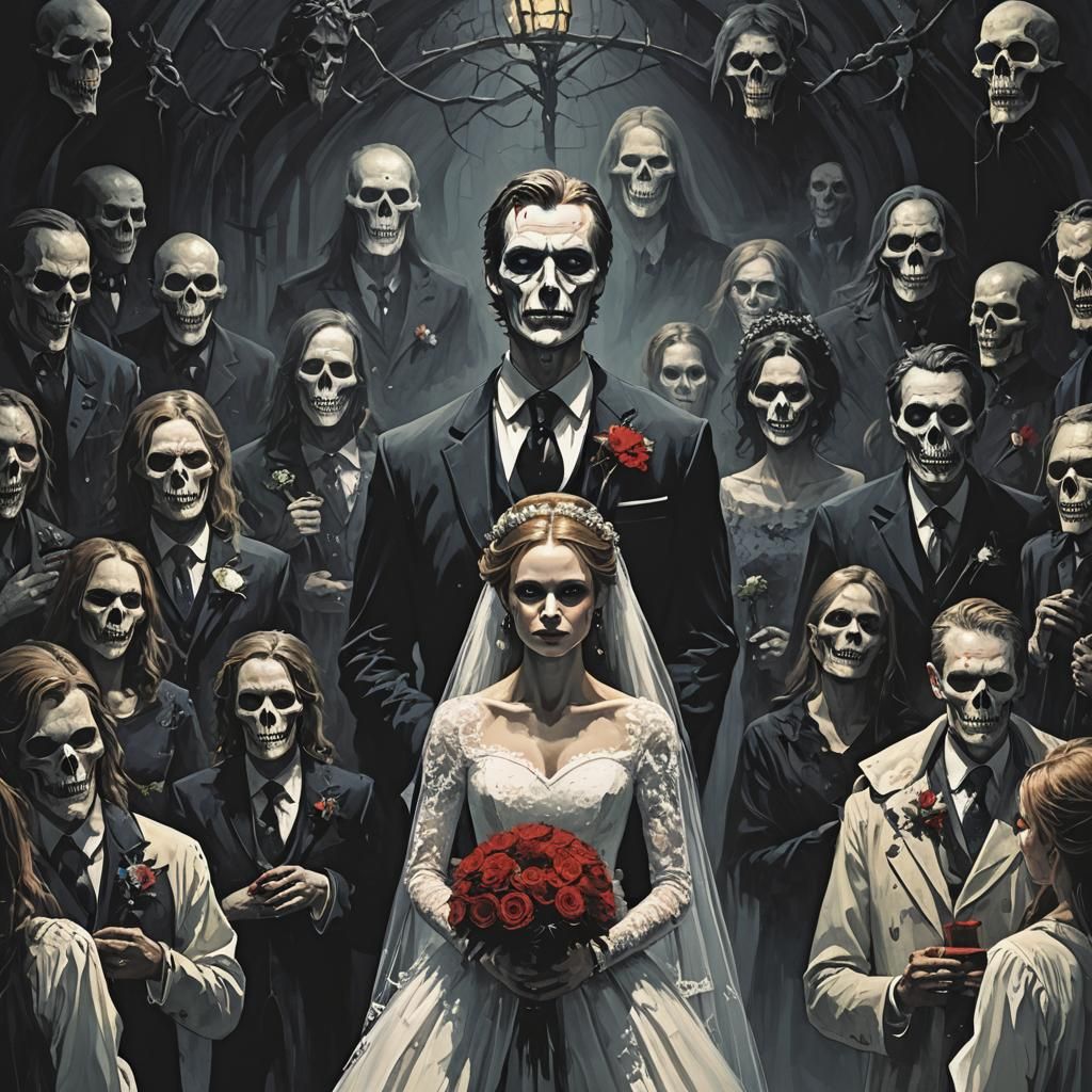 Sinister Dark Wedding Scene