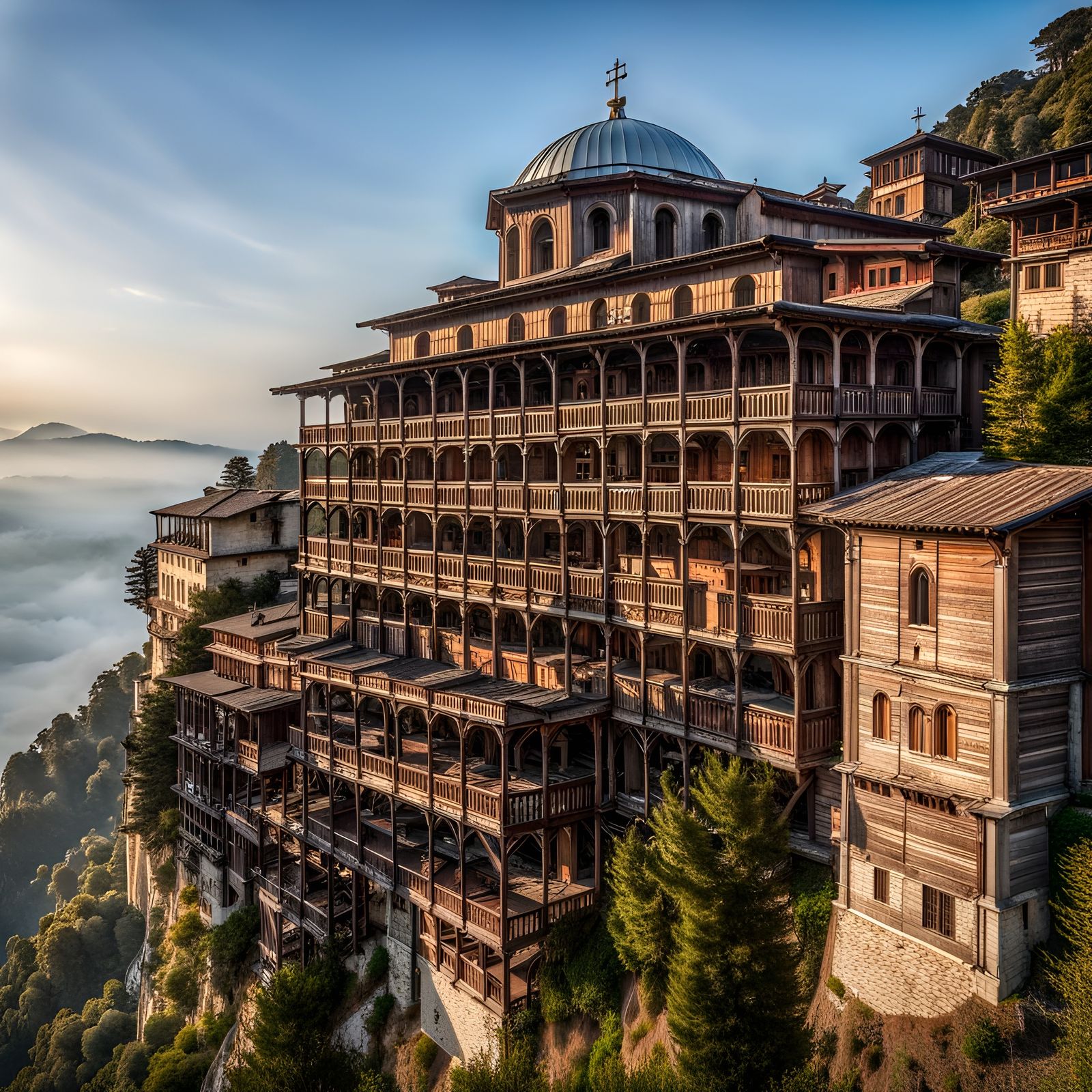 Majestic Orthodox Monastery in Greece