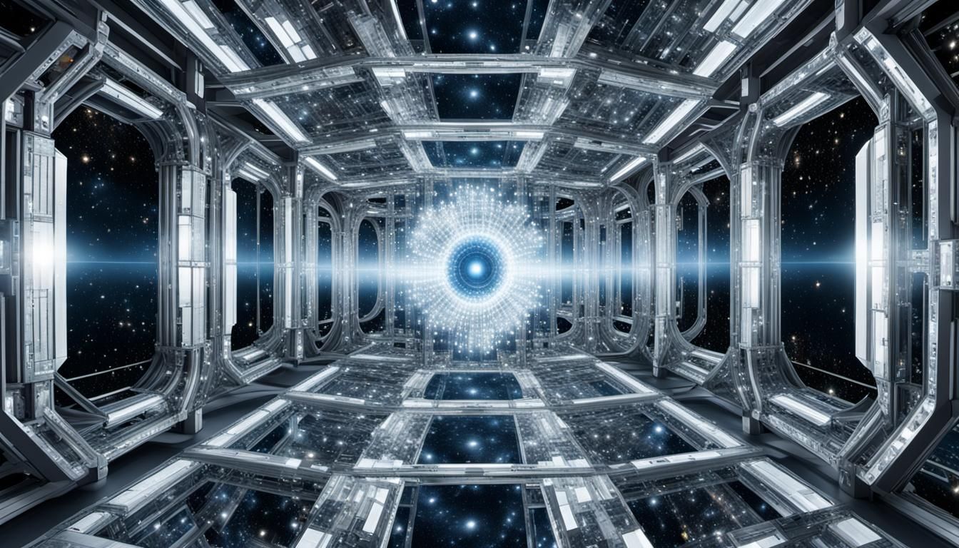 Quantum Computer Universe Simulation in Photorealistic Style