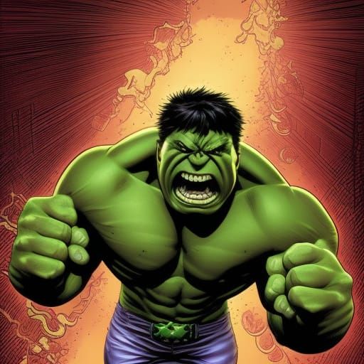 Hulk Comic Book Art by Brooks and Mumford