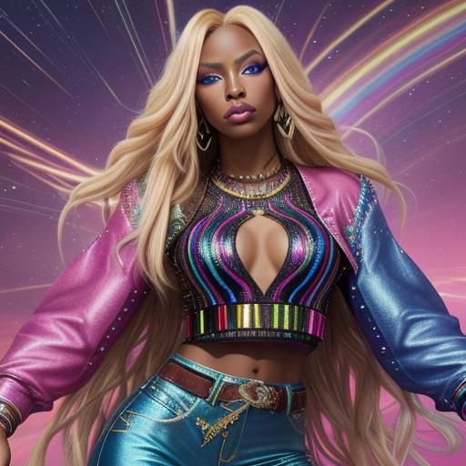 Dream Shaper: Colorful Photorealistic Fashion Portrait