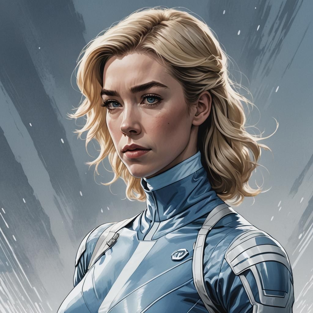 Vanessa Kirby as Invisible Woman: Comic Book Art