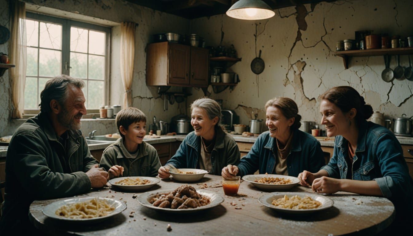 Family Meal in War-Torn Bosnia, Poignant Film Style