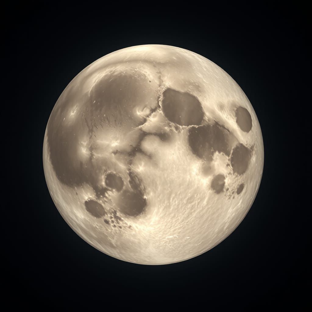 Hyperrealistic Moon Smiling in Cinematic High Contrast