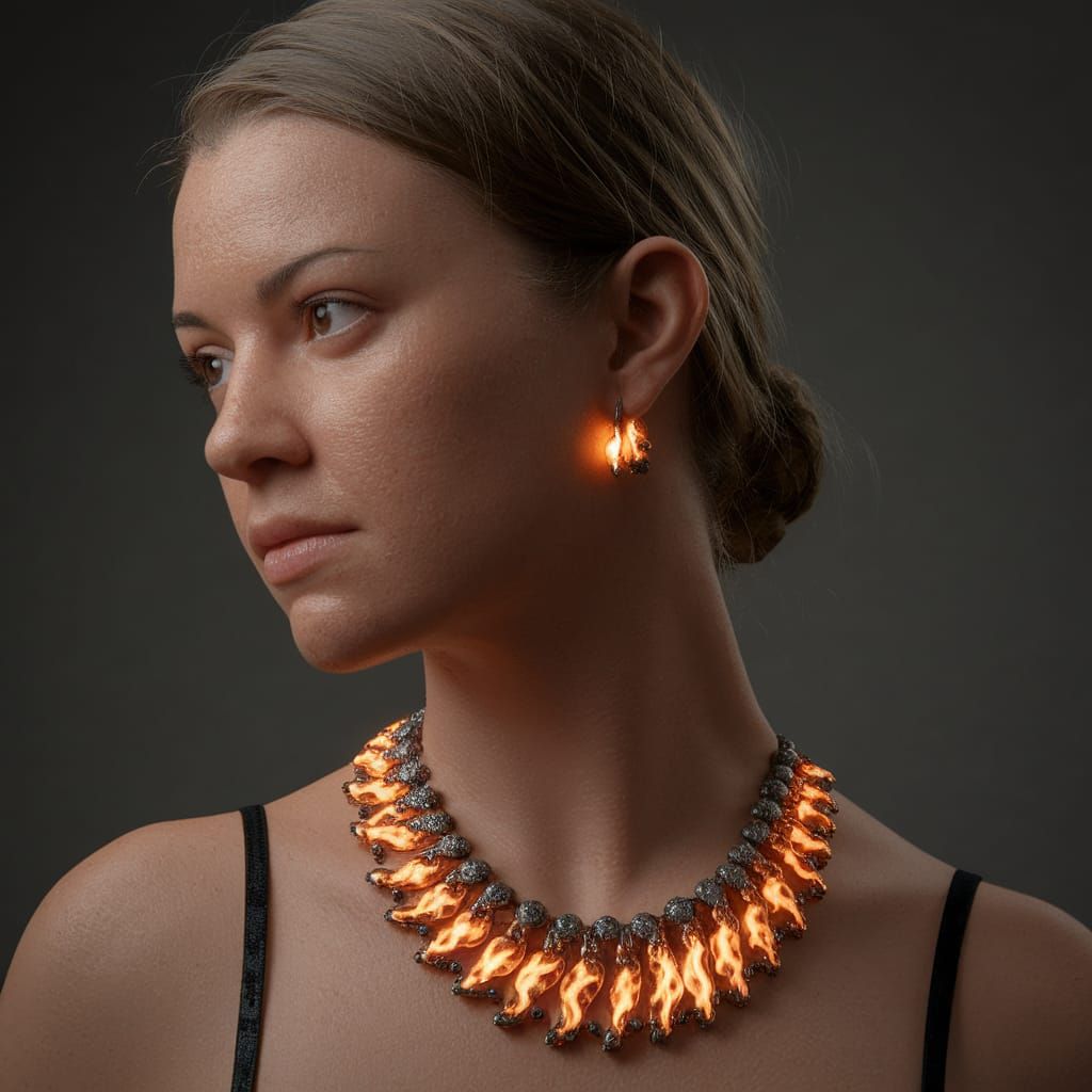 Necklace Engulfed in Flames