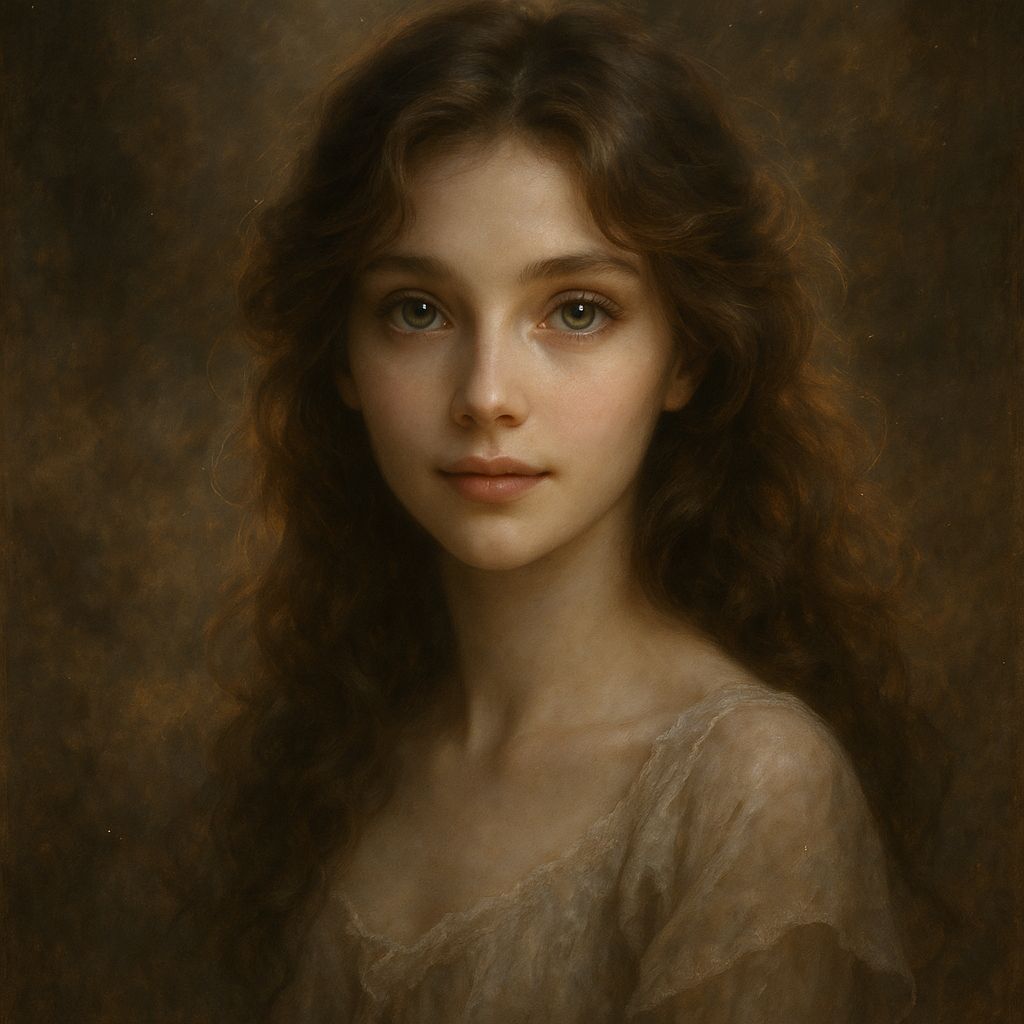 Ethereal Woman Portrait in Soft Lighting