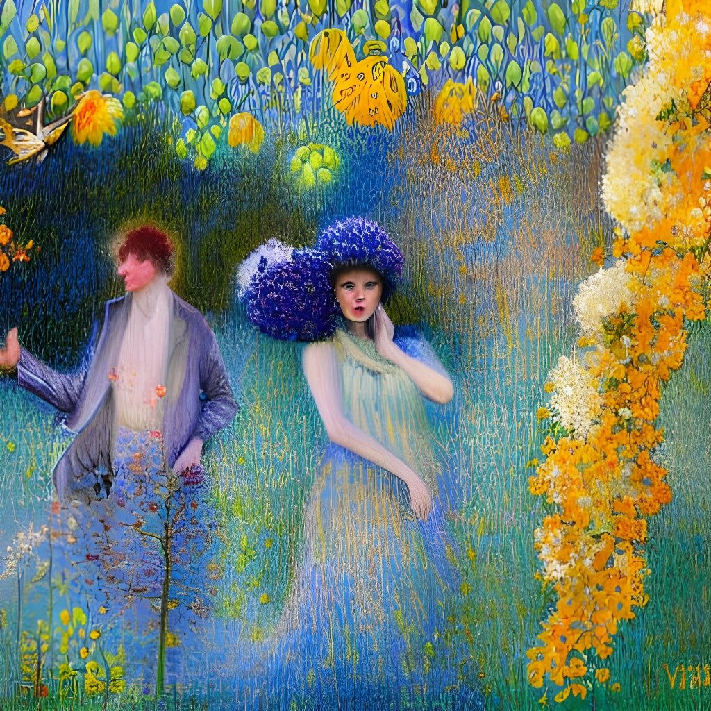 Dreamy Autumnal Post-Impressionist Painting