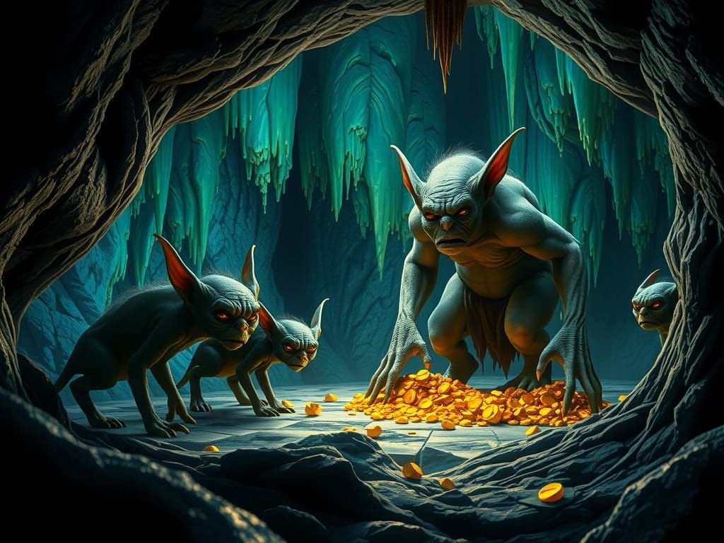 Goblins with their gold hoard
