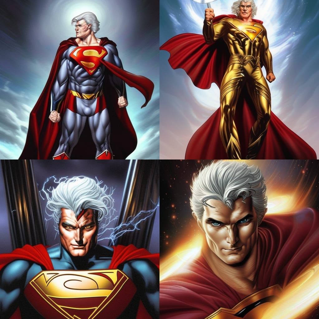 God Warrior with Golden Eyes, Comic Book Art