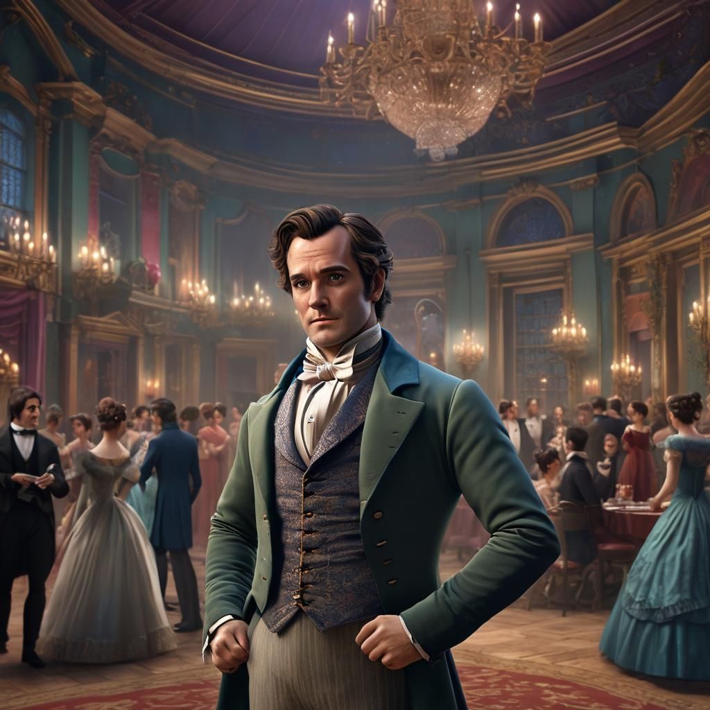 Mr Darcy at the ball 19th century