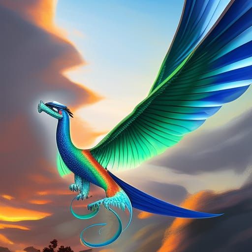 Wings of Fire: RainWing and SkyWing Hybrid