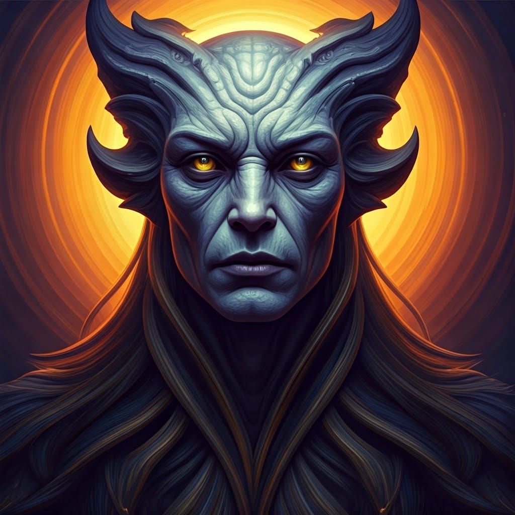 Ethereal Being in Mystical Realm