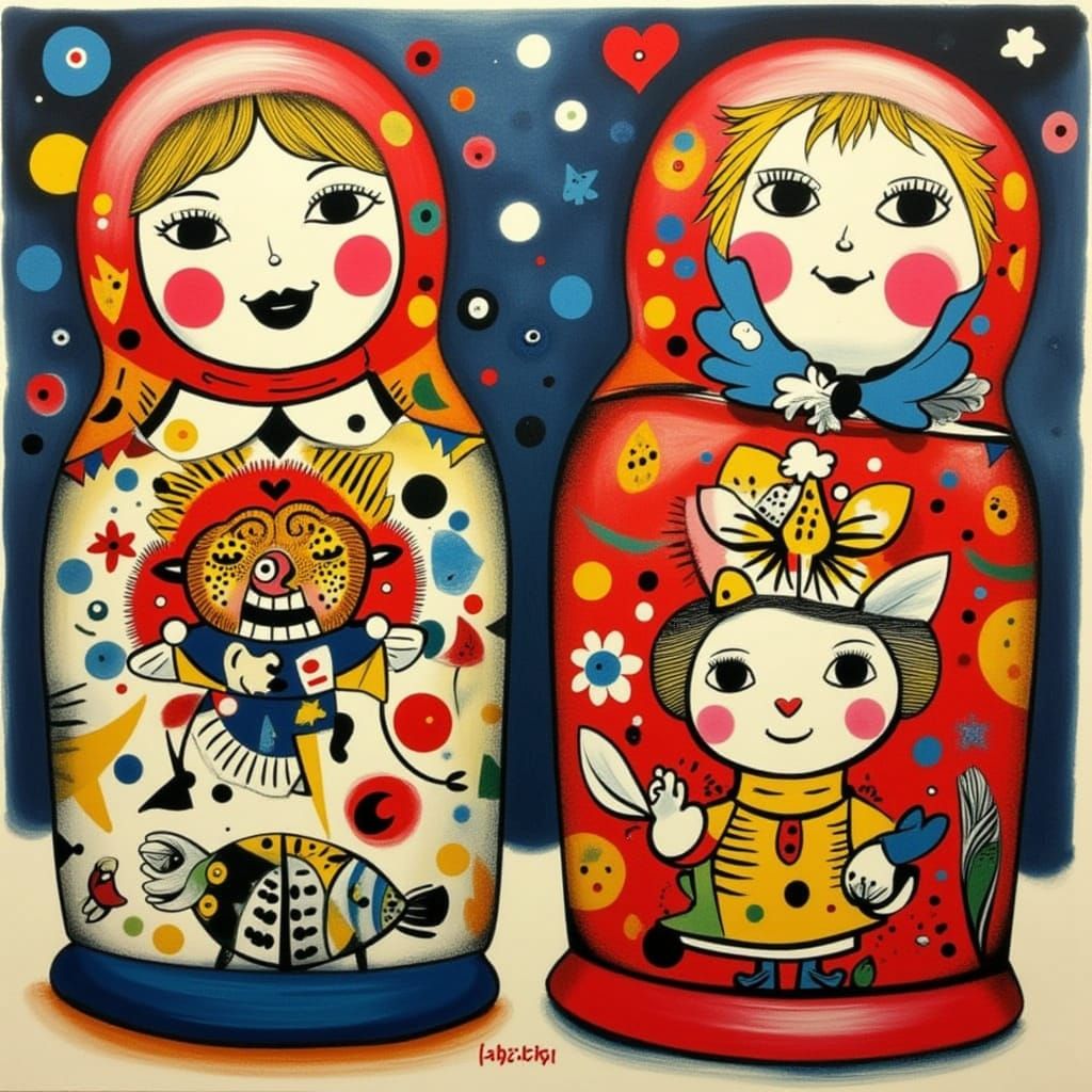 Matryoshka Dolls with Hidden Surprise