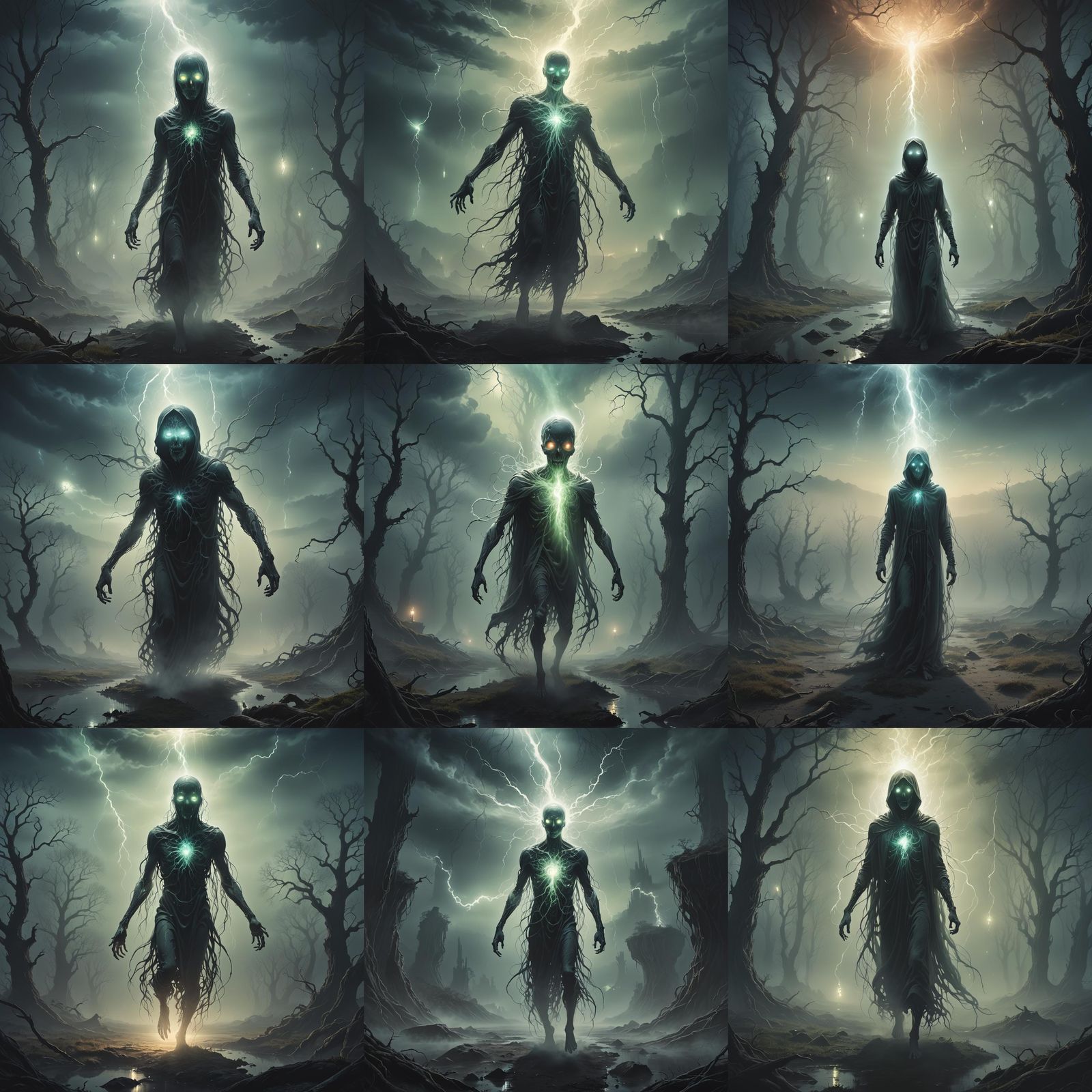 Ethereal Entity in a Dreamlike, Surreal Landscape