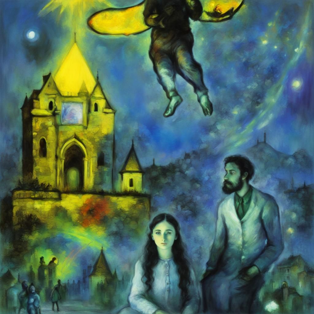 Nocturnal Inquiry: A Fluorescent Art Piece