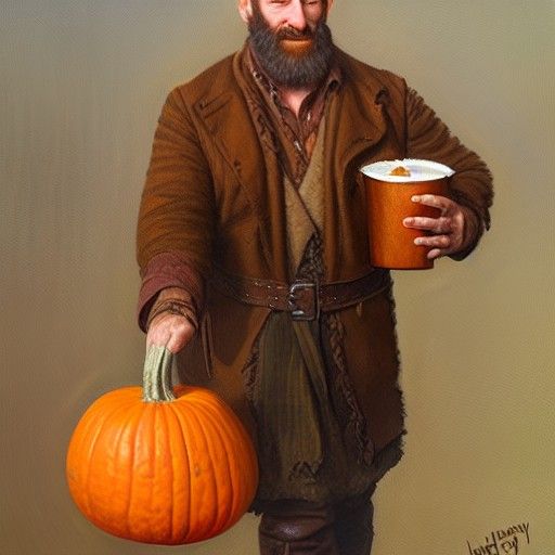 Dwalin's Autumn Treat: Oil Painting Portrait