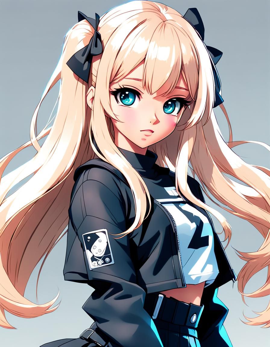 Anime Idol Album Cover Art in Barbiecore Style