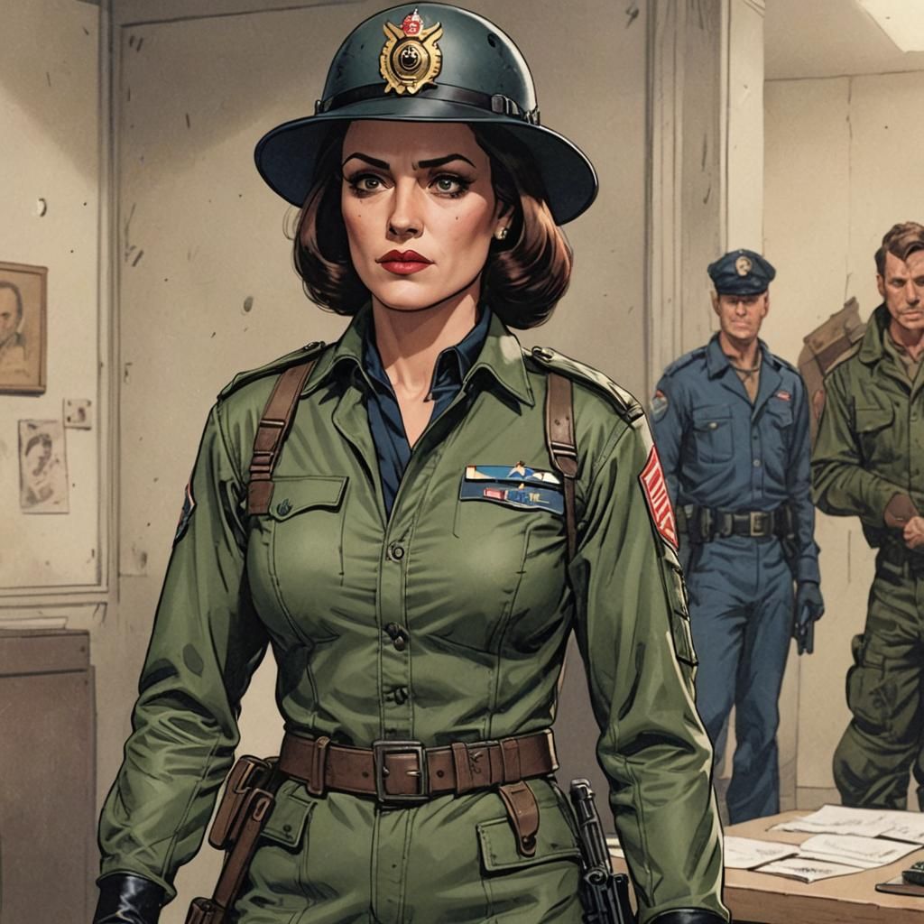 Dramatic Unmasking Comic Book Scene