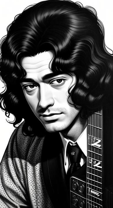 Jimmy Page / 50s aesthetic