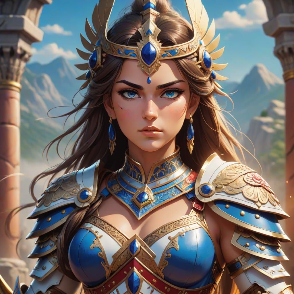 Bulgarian Warrior Princess in Ancient Armor