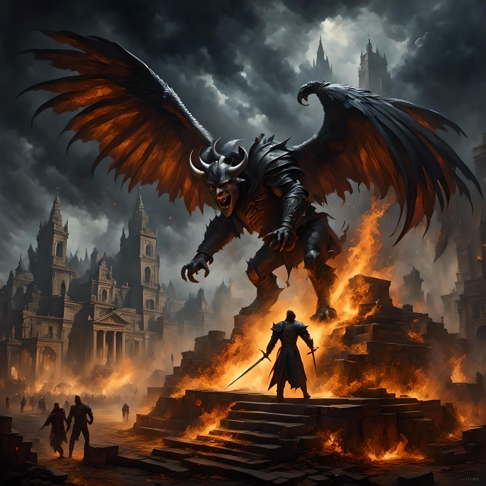 Angels and Demons Matte Painting