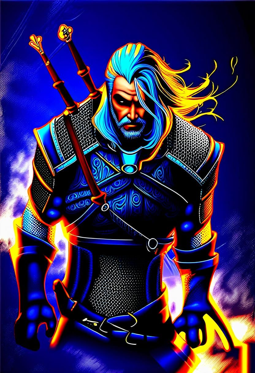 Dark Fantasy Character with Disdainful Eyes