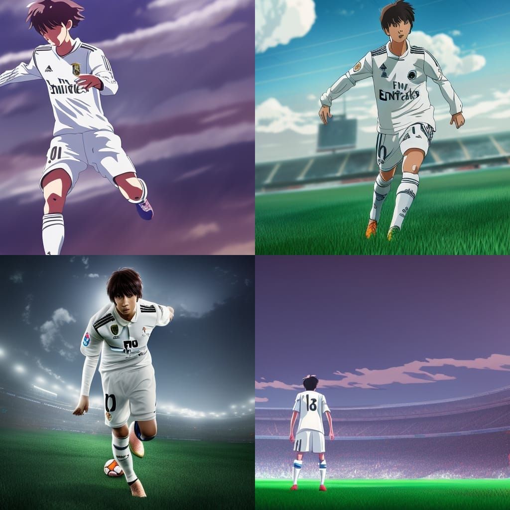Real Madrid Player: Studio Ghibli Anime Visual